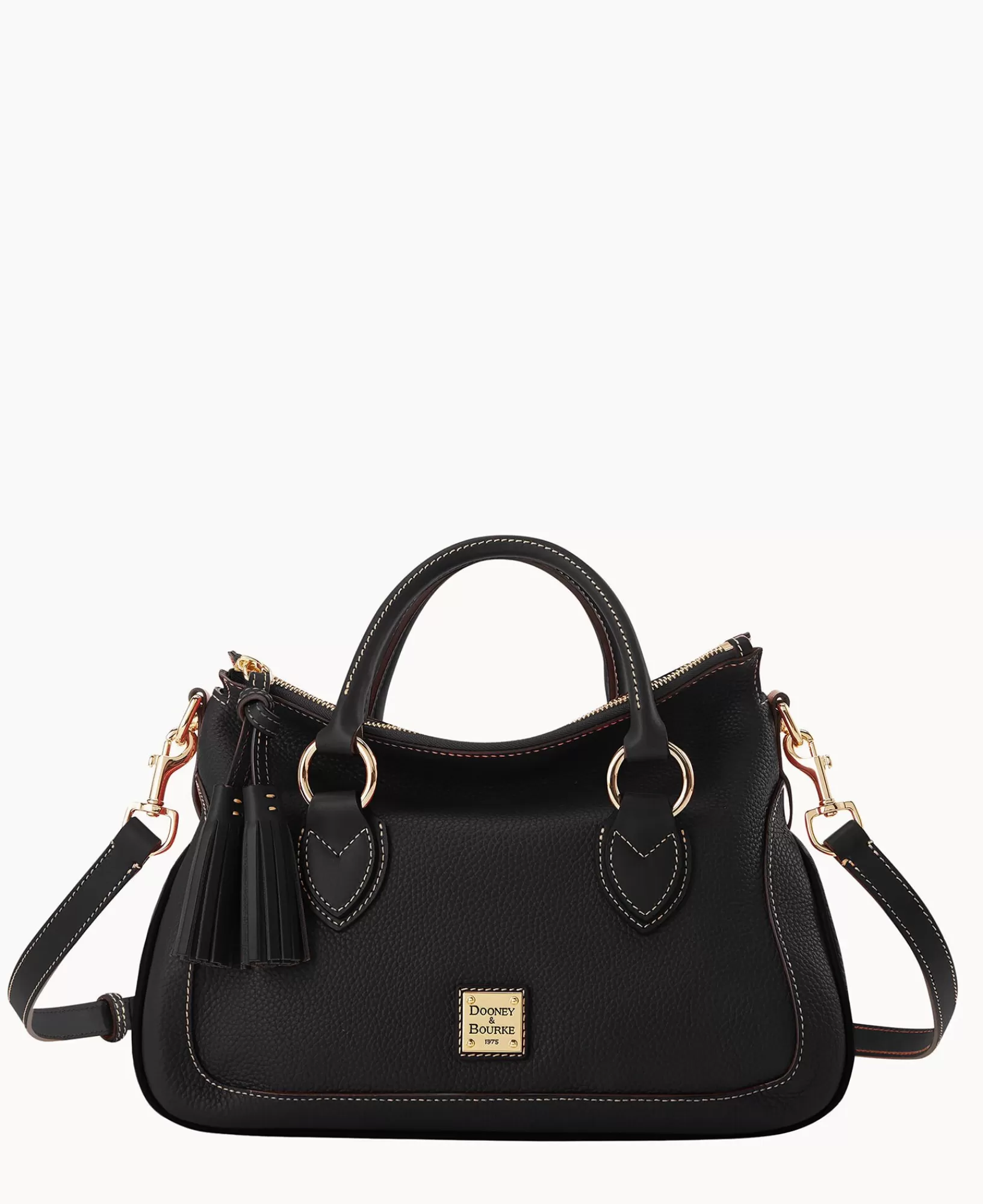 Shoulder Bags | Crossbodies>Dooney & Bourke Pebble Grain Satchel BlackBlack