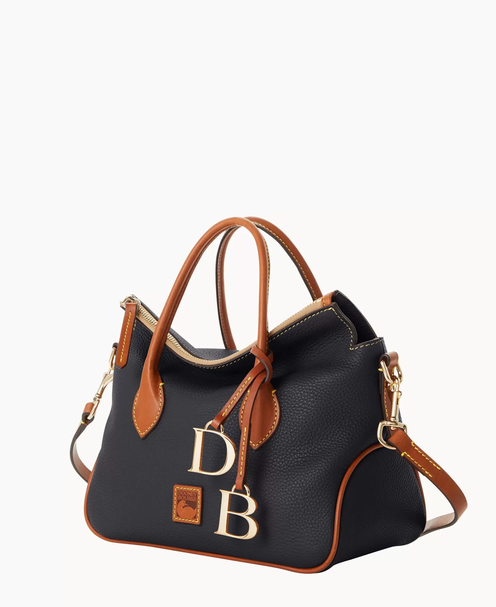 Shoulder Bags | Satchels>Dooney & Bourke Pebble Grain Satchel Black