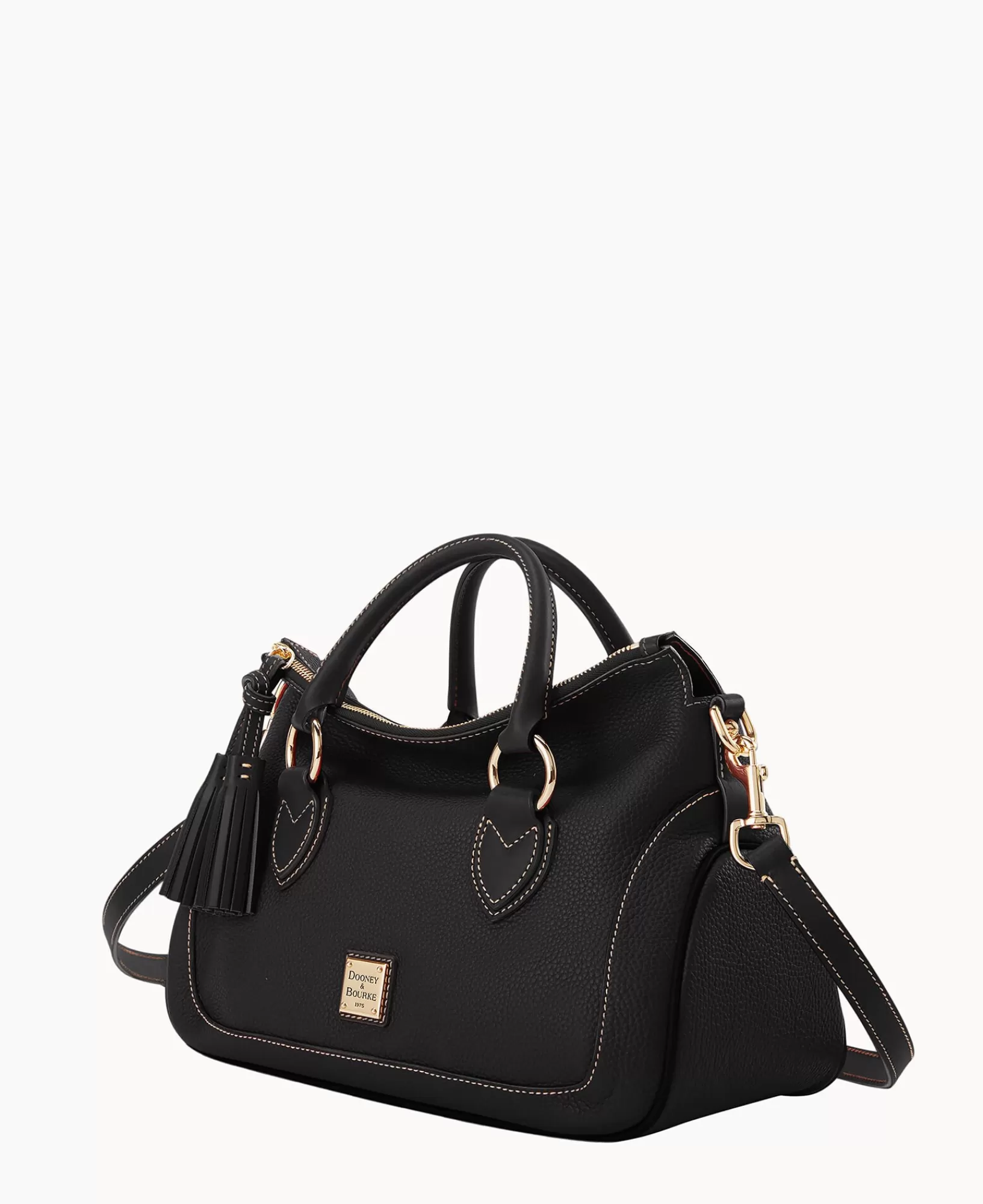 Shoulder Bags | Crossbodies>Dooney & Bourke Pebble Grain Satchel BlackBlack