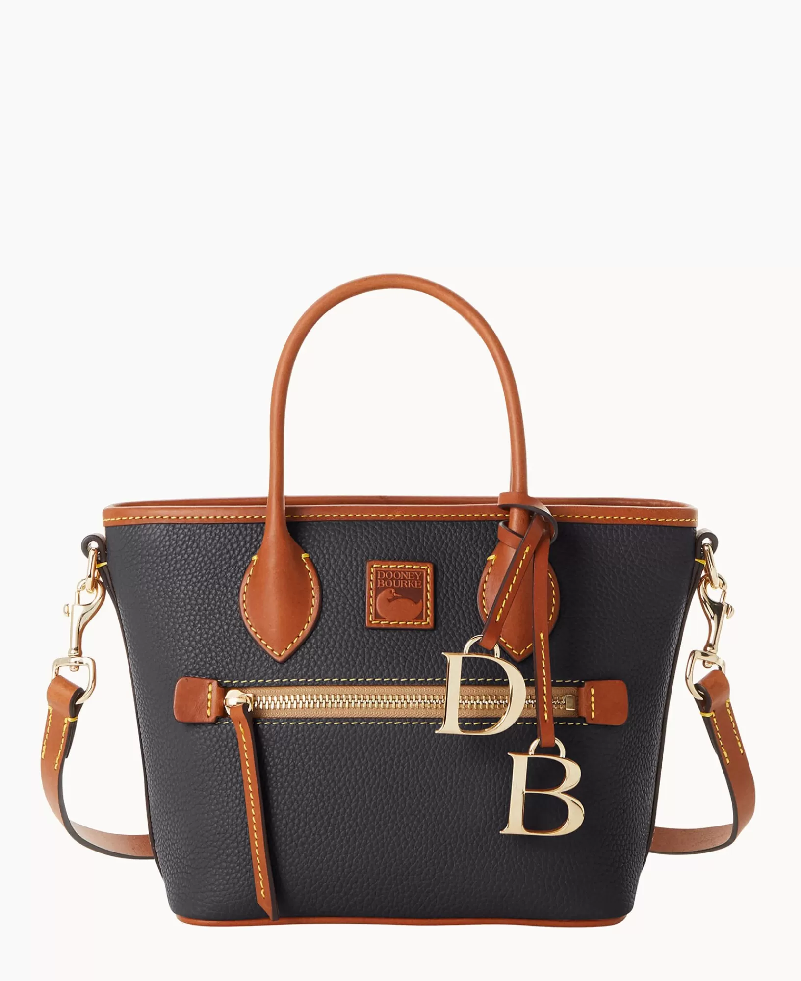 Shoulder Bags | Totes>Dooney & Bourke Pebble Grain Small Handle Tote Black