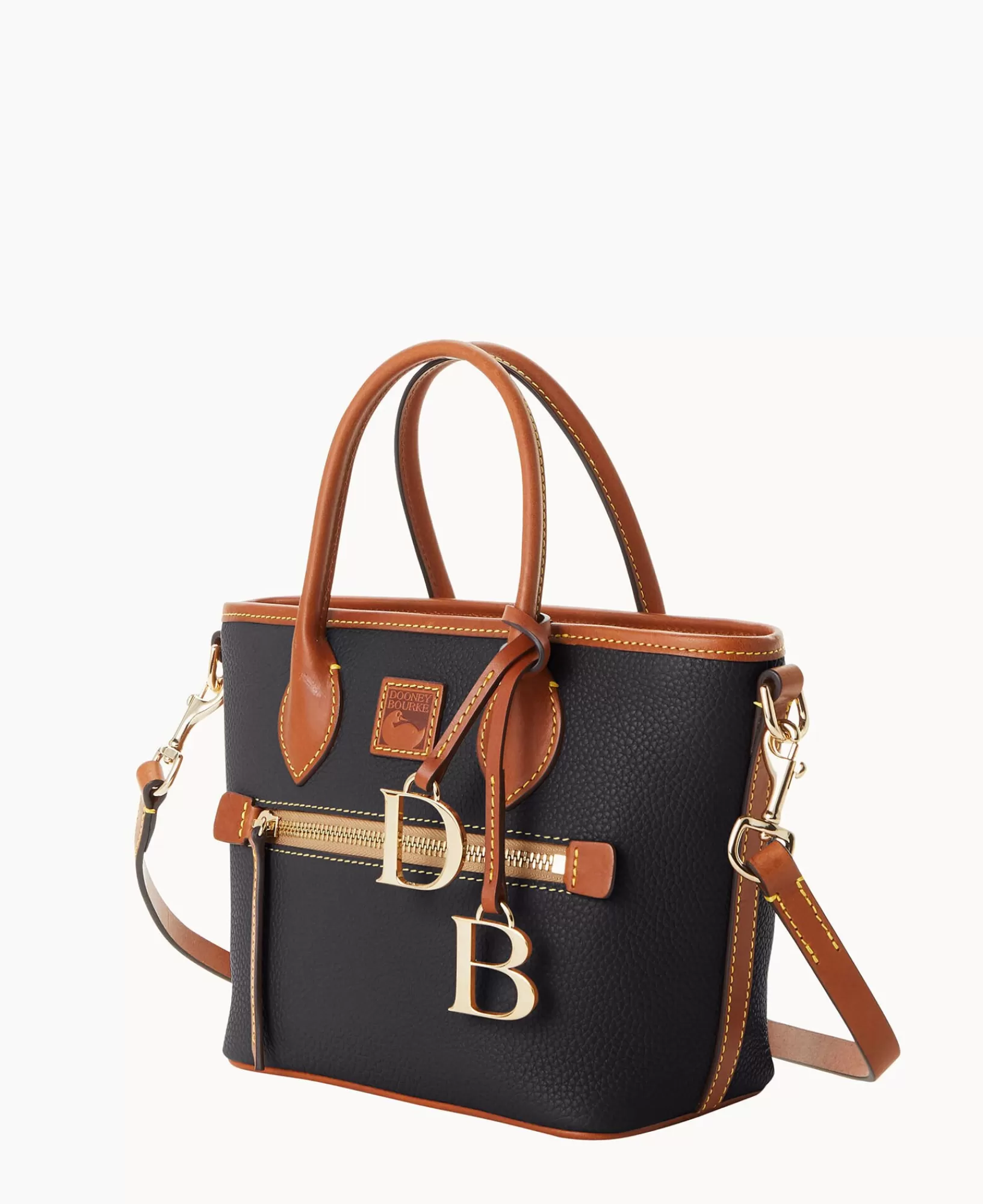 Shoulder Bags | Totes>Dooney & Bourke Pebble Grain Small Handle Tote Black