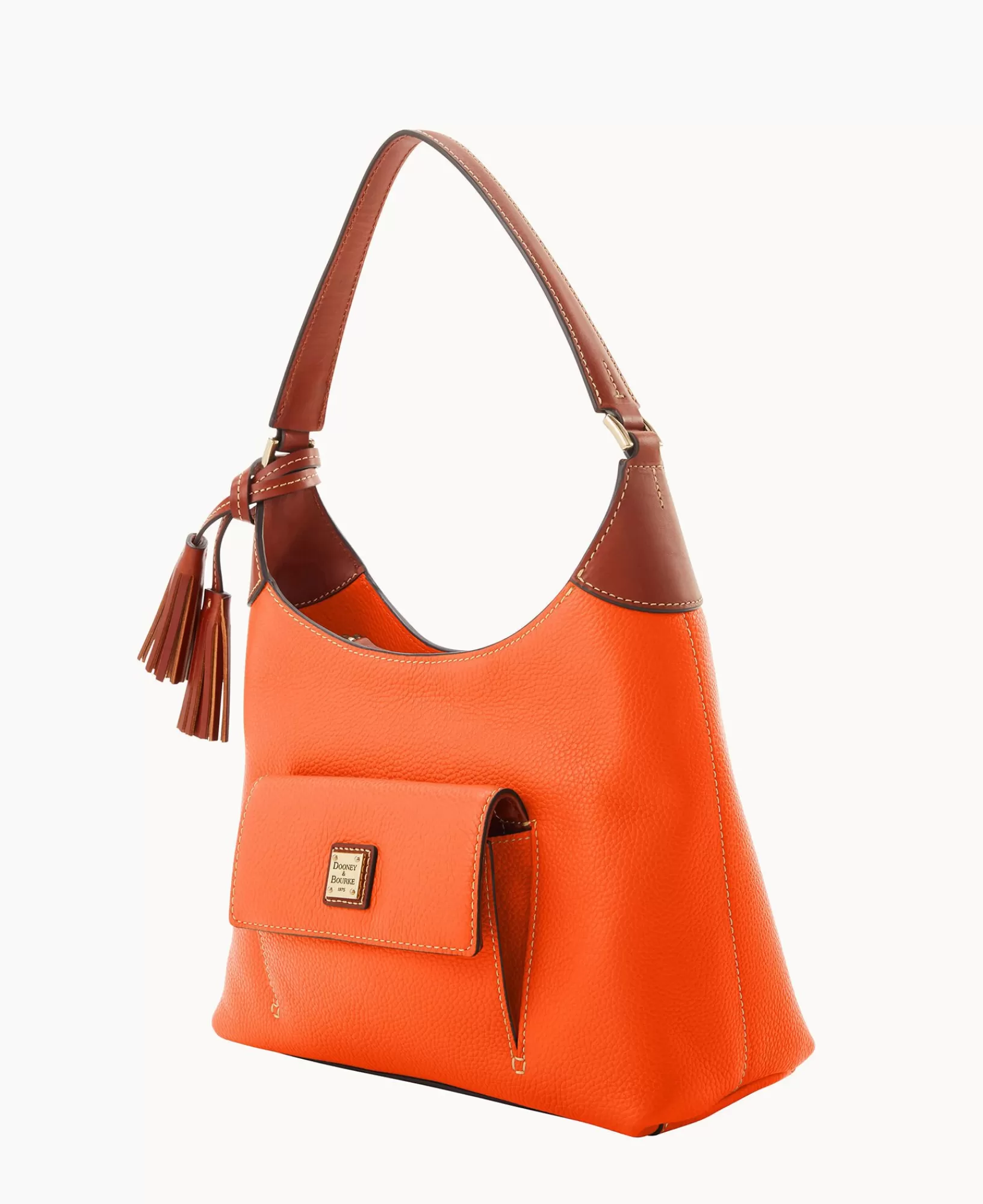 Mini Bags | Shoulder Bags>Dooney & Bourke Pebble Grain Small Hobo Clementine