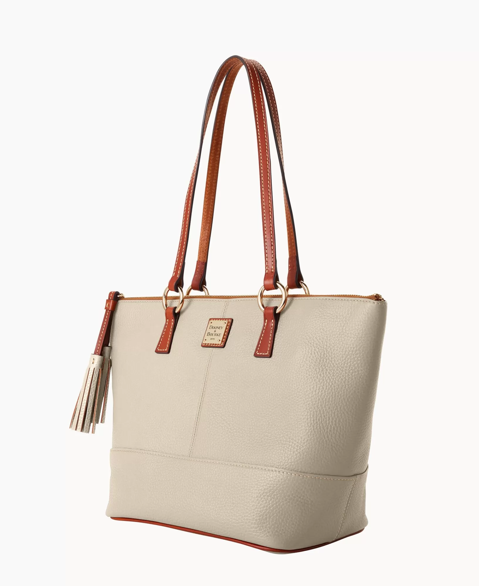 Mini Bags | Shoulder Bags>Dooney & Bourke Pebble Grain Small Tobi Tote Bone