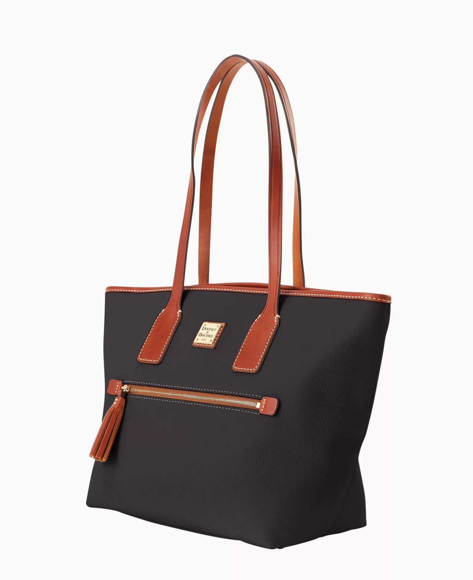 Mini Bags | Shoulder Bags>Dooney & Bourke Pebble Grain Small Tote Black