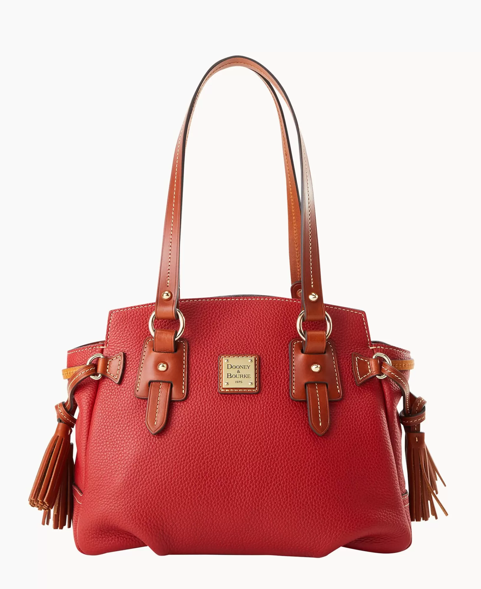 Shoulder Bags | Totes>Dooney & Bourke Pebble Grain Small Winged Shopper Red