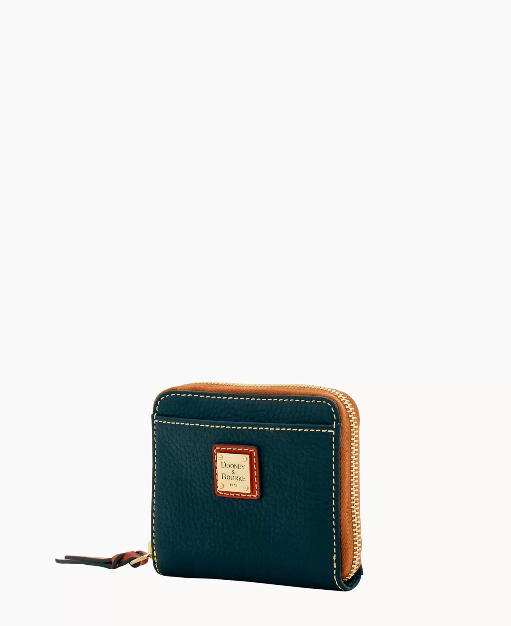 Wallets | Mini Bags>Dooney & Bourke Pebble Grain Small Zip Around Black