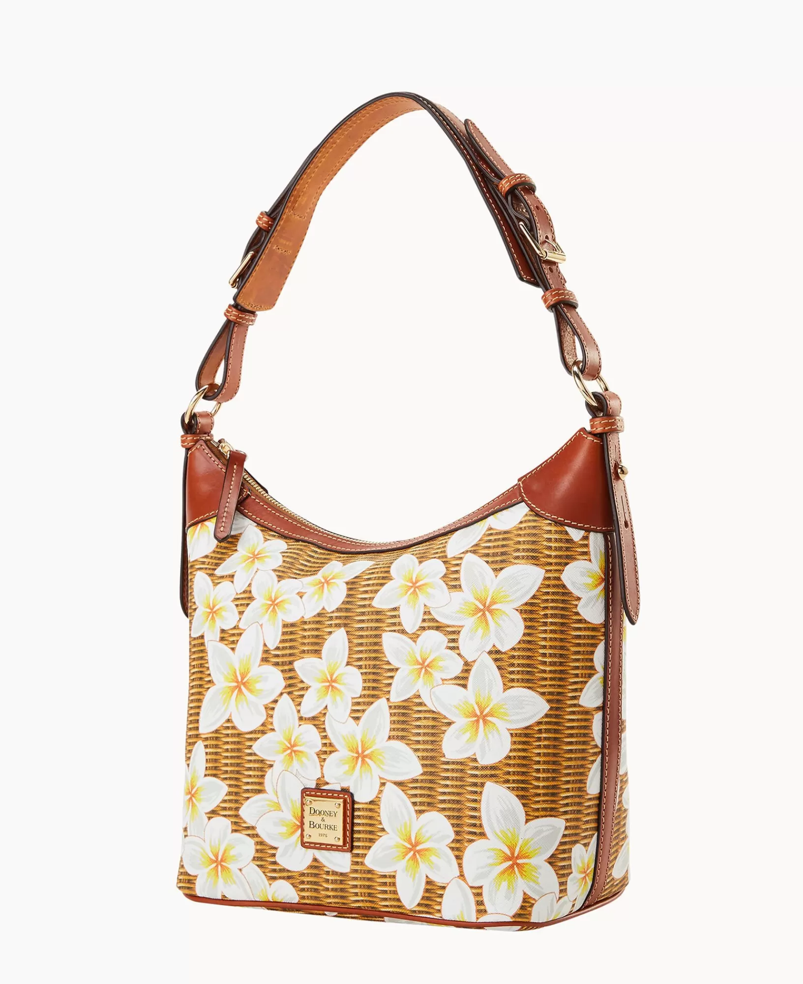 Shoulder Bags>Dooney & Bourke Plumeria Hobo Sac White