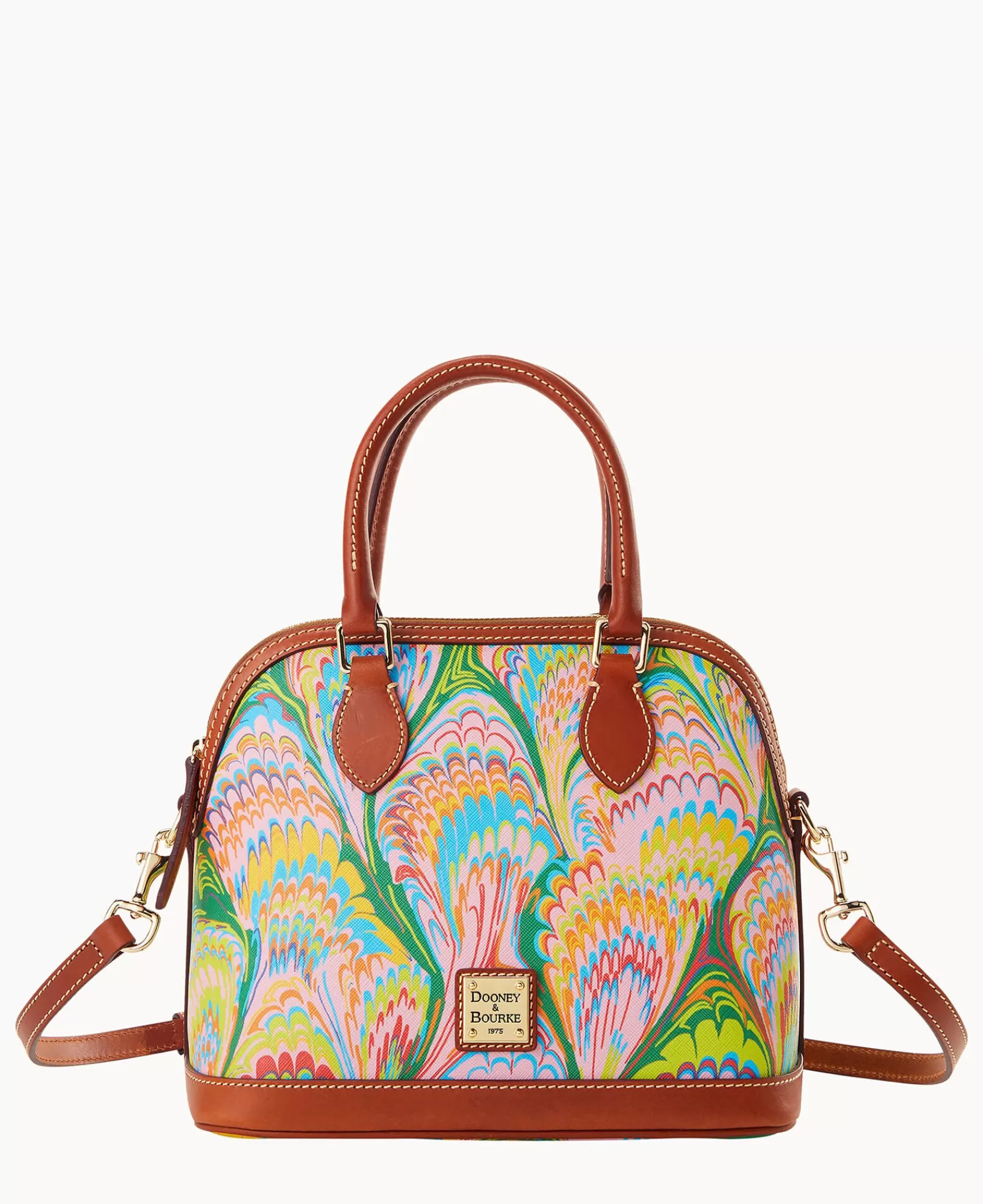 Shoulder Bags | Crossbodies>Dooney & Bourke Plumes Satchel Pink