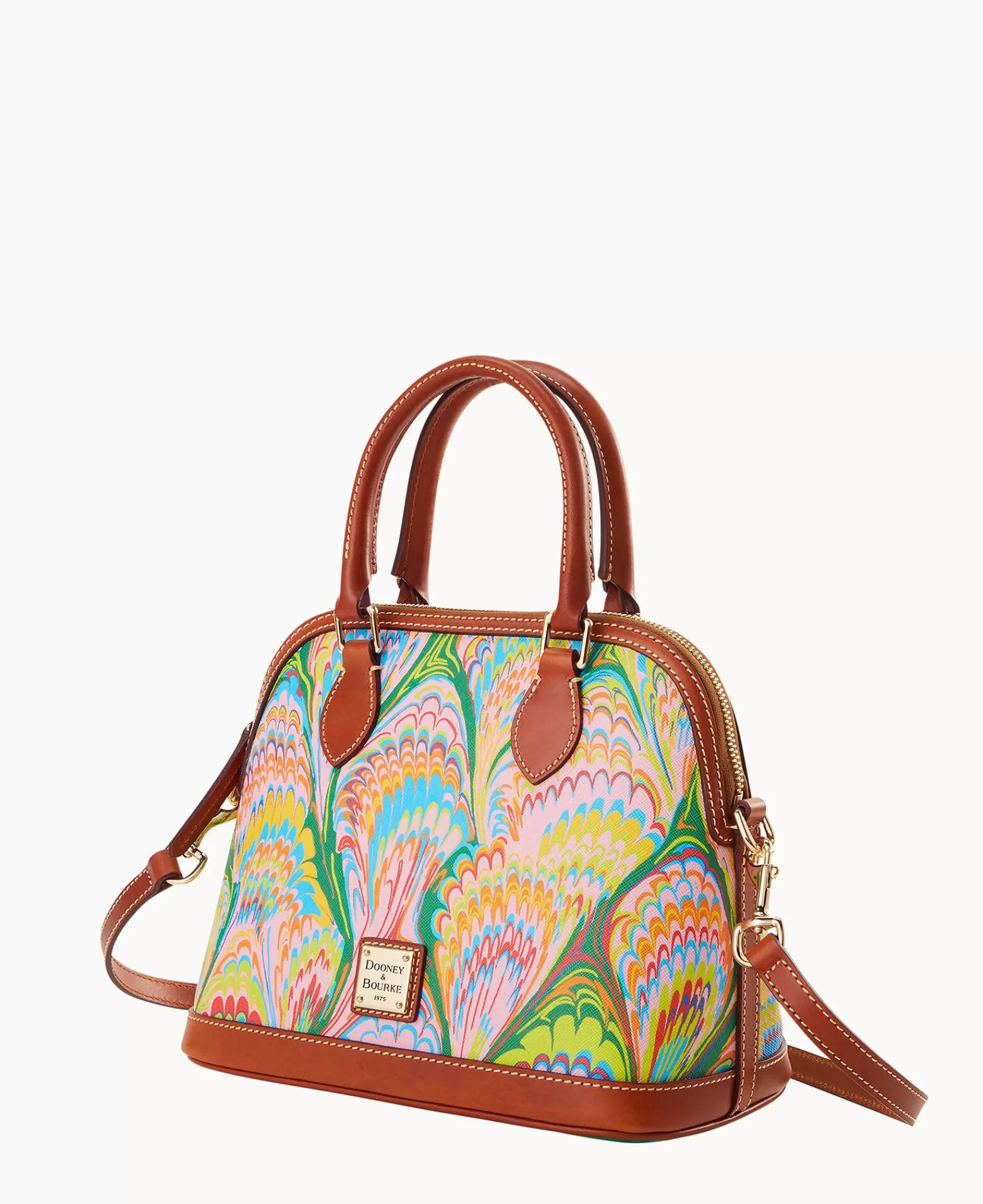 Shoulder Bags | Crossbodies>Dooney & Bourke Plumes Satchel Pink