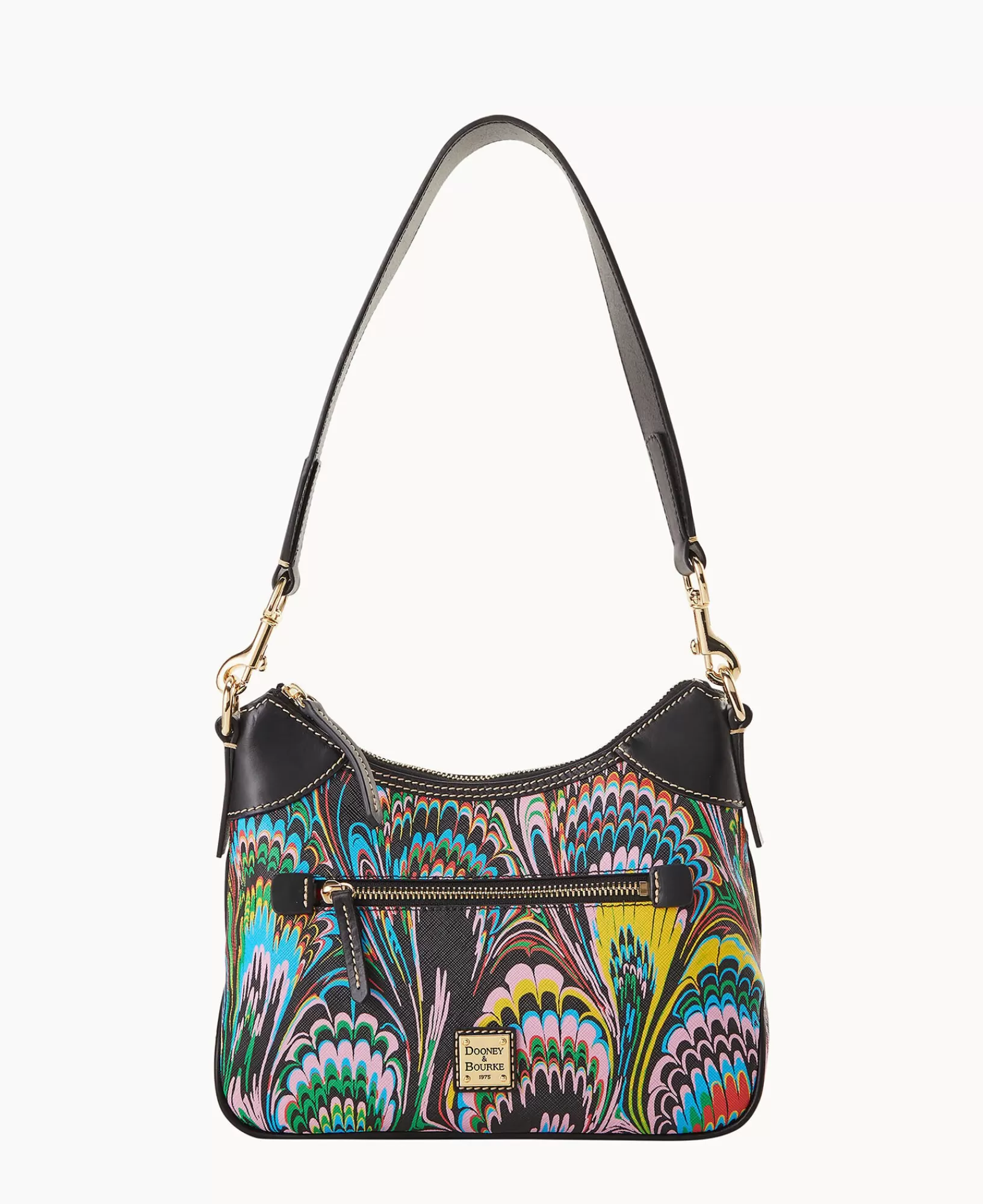 Mini Bags | Shoulder Bags>Dooney & Bourke Plumes Small Hobo Black