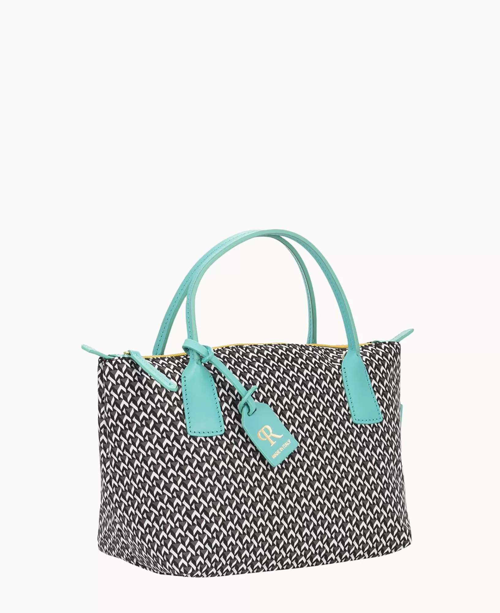 Mini Bags | Shoulder Bags>Dooney & Bourke Roberta Pieri Tatami Fun Mini Robertina Tote Aqua