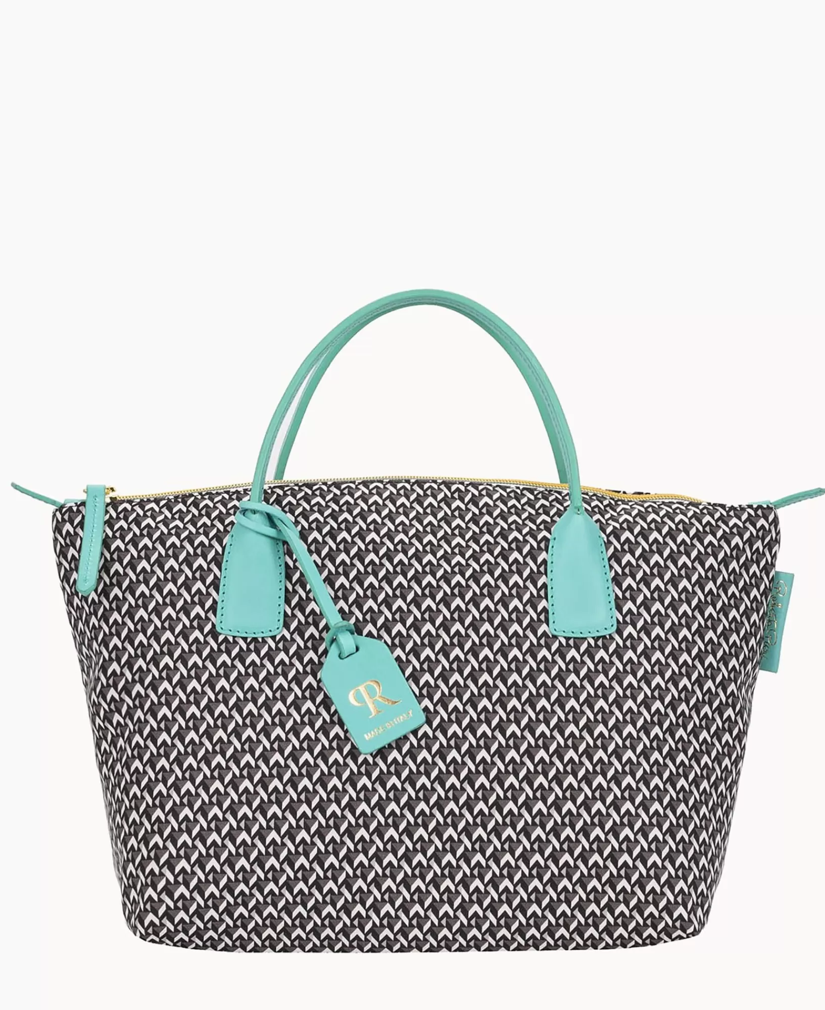 Mini Bags | Shoulder Bags>Dooney & Bourke Roberta Pieri Tatami Fun Small Robertina Tote Aqua