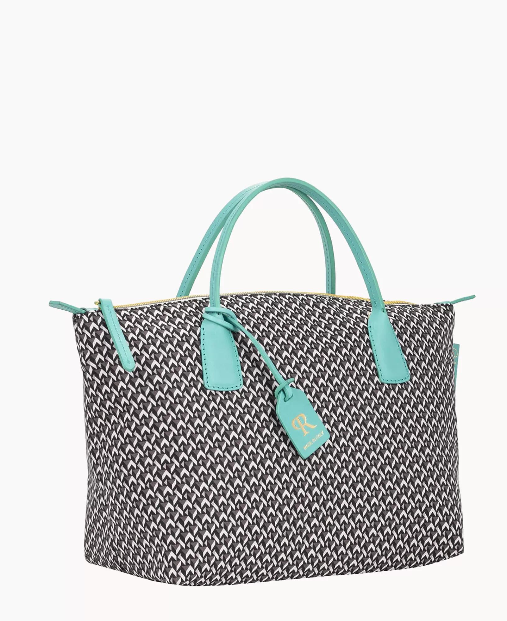 Mini Bags | Shoulder Bags>Dooney & Bourke Roberta Pieri Tatami Fun Small Robertina Tote Aqua