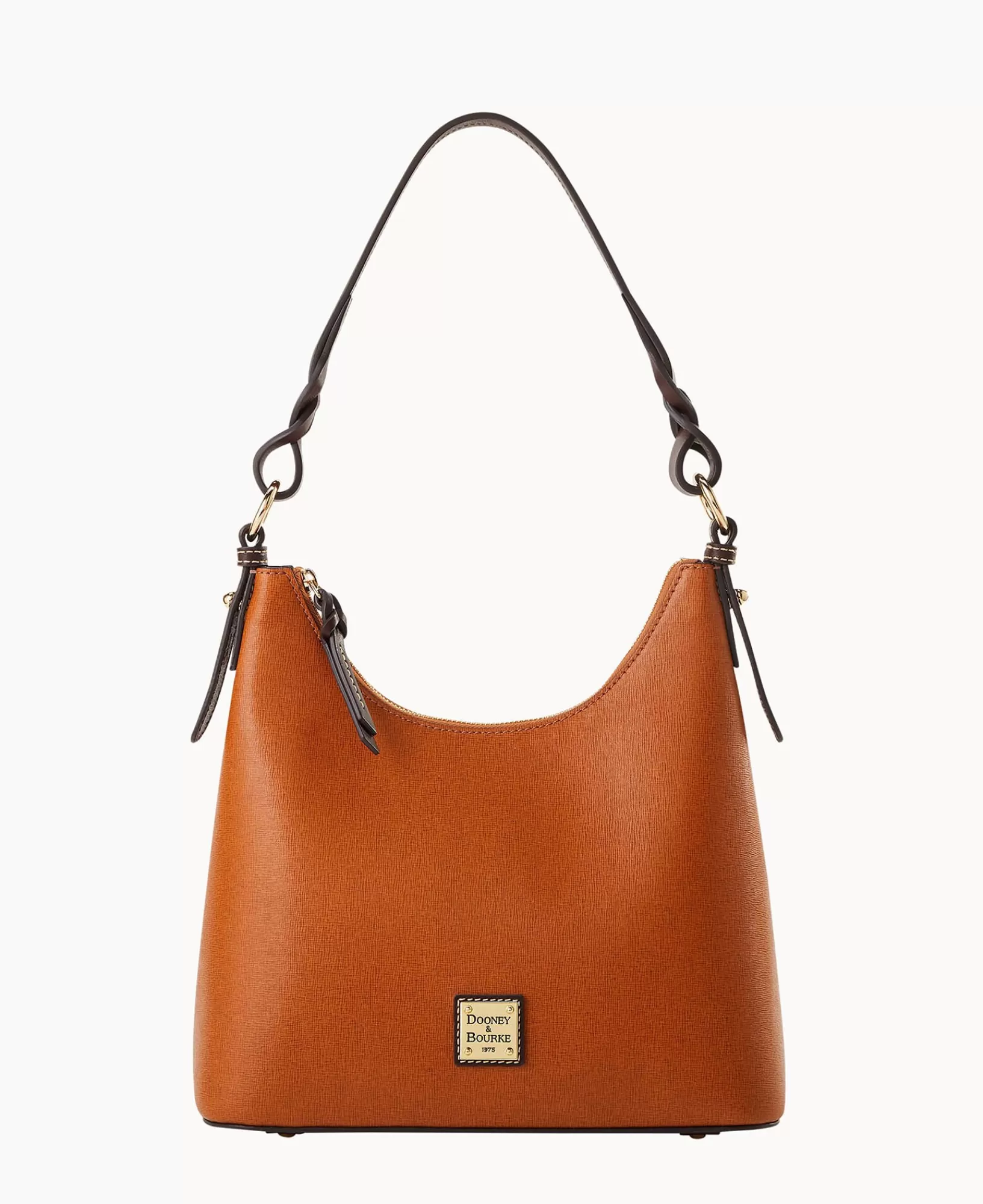 Shoulder Bags>Dooney & Bourke Saffiano Bryce Hobo Natural