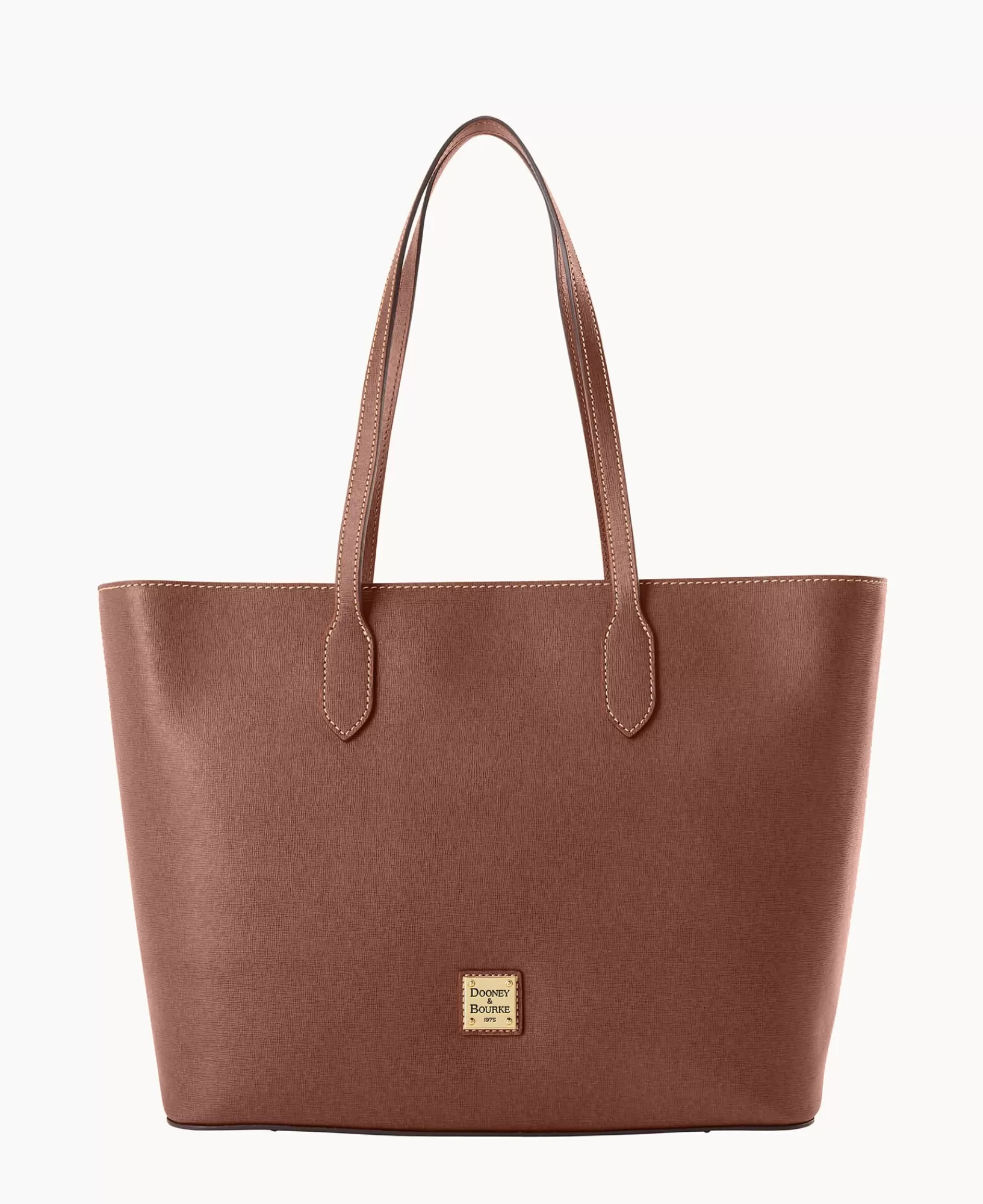 Travel | Shoulder Bags>Dooney & Bourke Saffiano Large Tote Amber