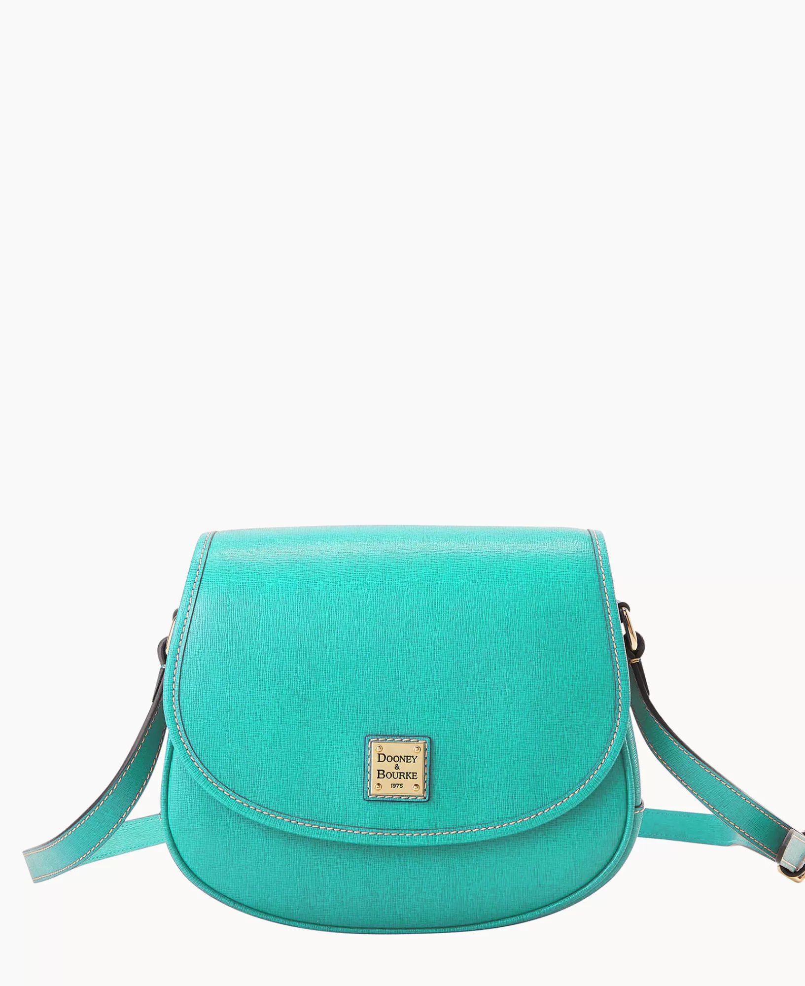 Shoulder Bags | Crossbodies>Dooney & Bourke Saffiano Saddle Bag Mint