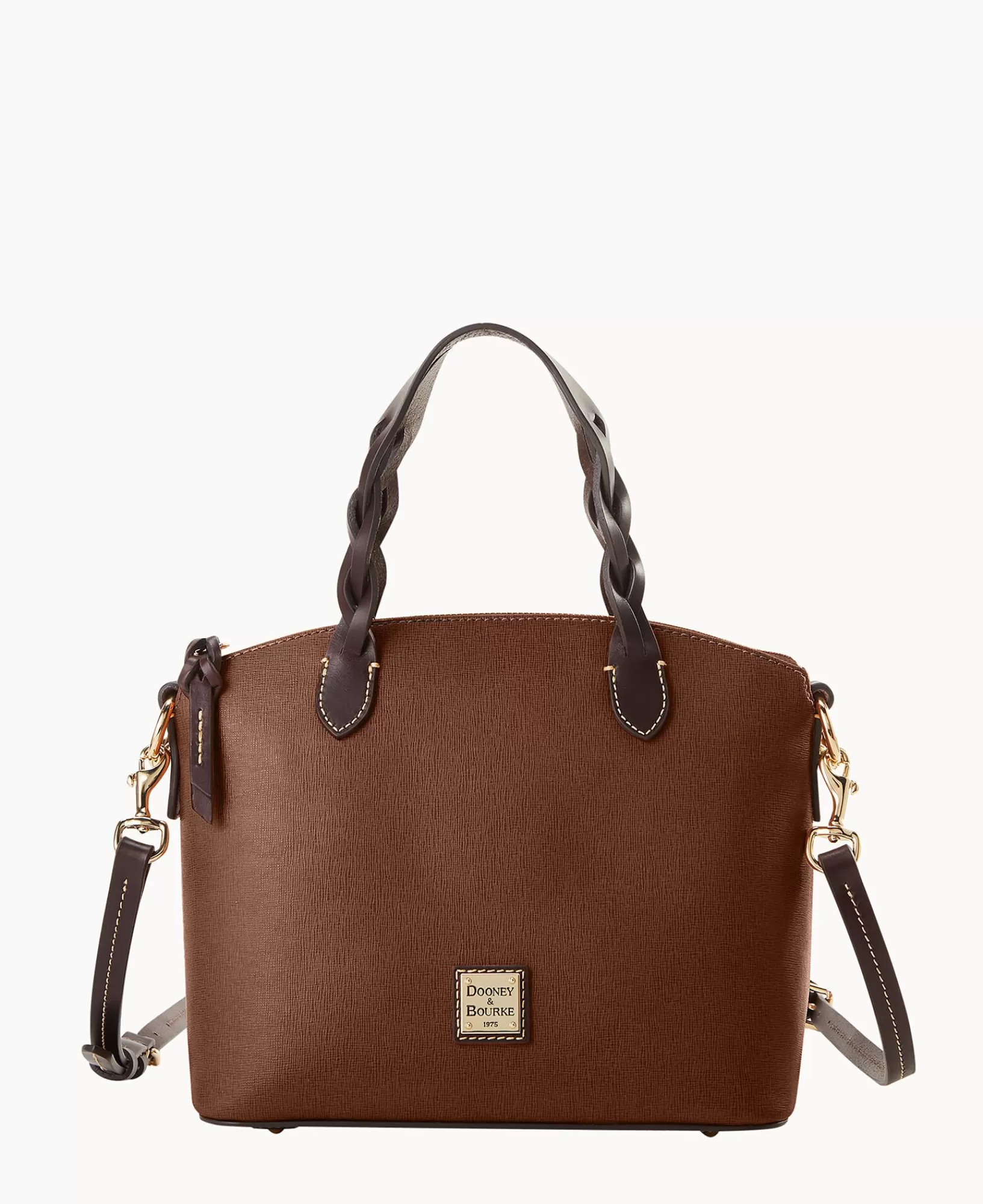 Mini Bags | Shoulder Bags>Dooney & Bourke Saffiano Small Heidi Satchel Amber