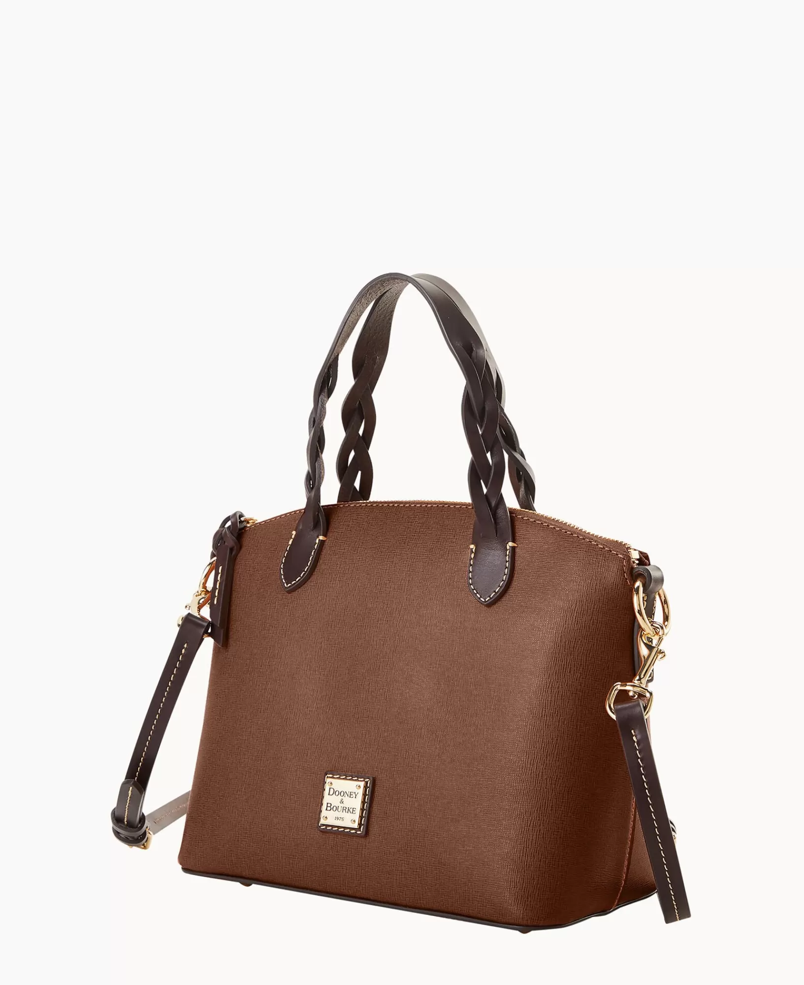 Mini Bags | Shoulder Bags>Dooney & Bourke Saffiano Small Heidi Satchel Amber