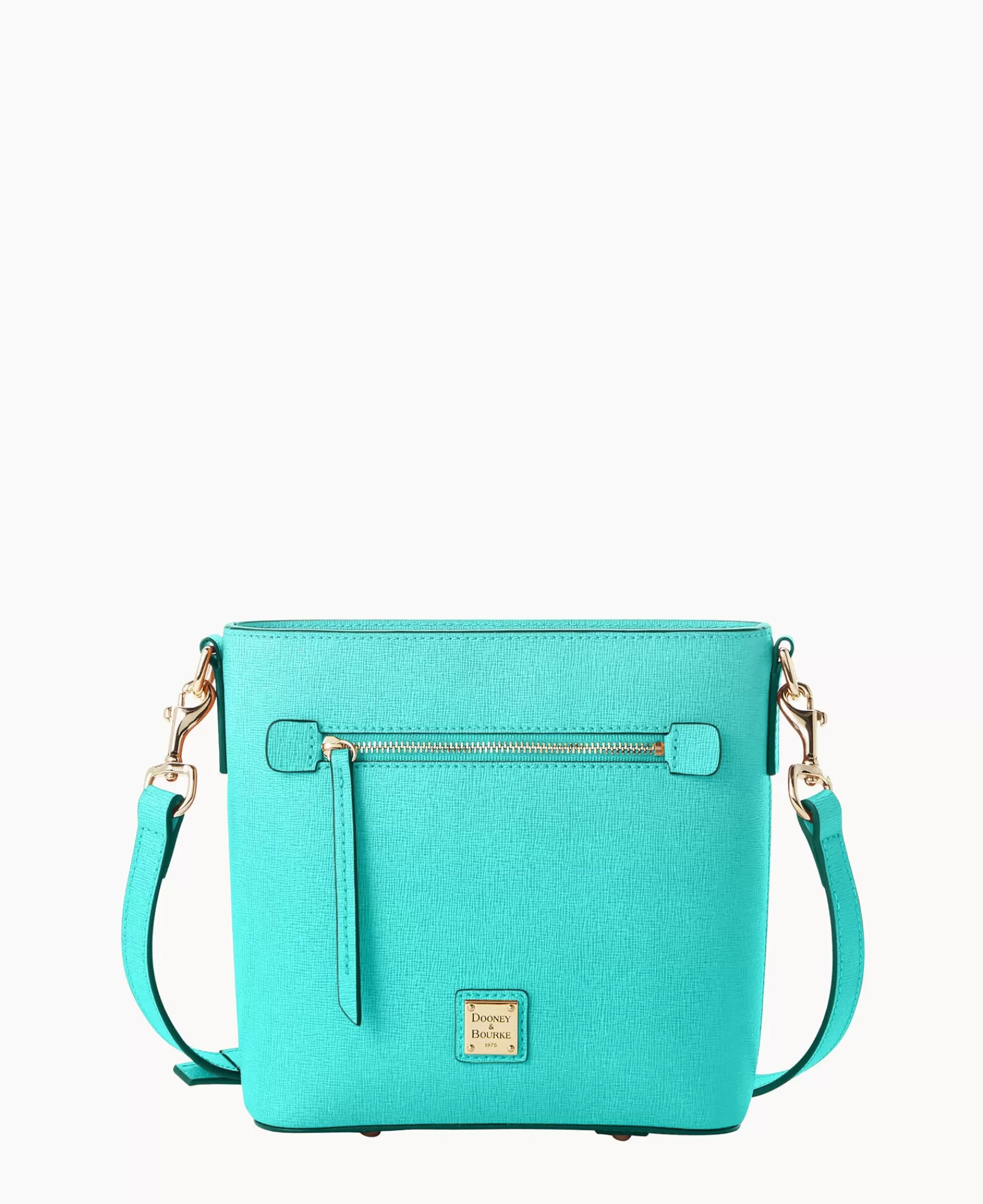 Mini Bags | Shoulder Bags>Dooney & Bourke Saffiano Small Zip Crossbody Mint