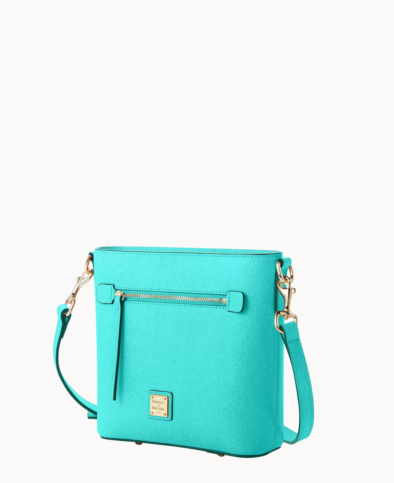 Mini Bags | Shoulder Bags>Dooney & Bourke Saffiano Small Zip Crossbody Mint