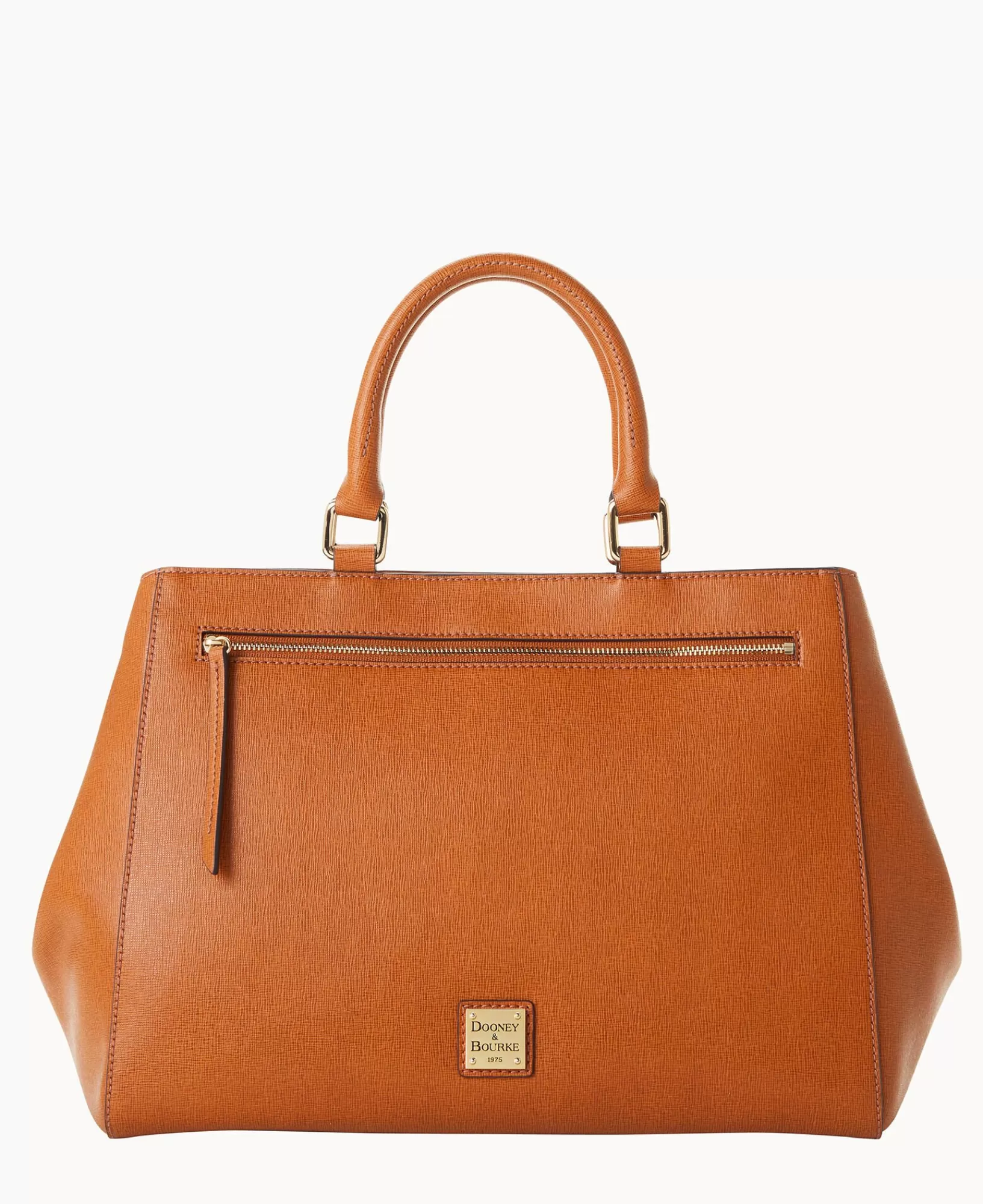 Shoulder Bags | Satchels>Dooney & Bourke Saffiano Zip Satchel Natural