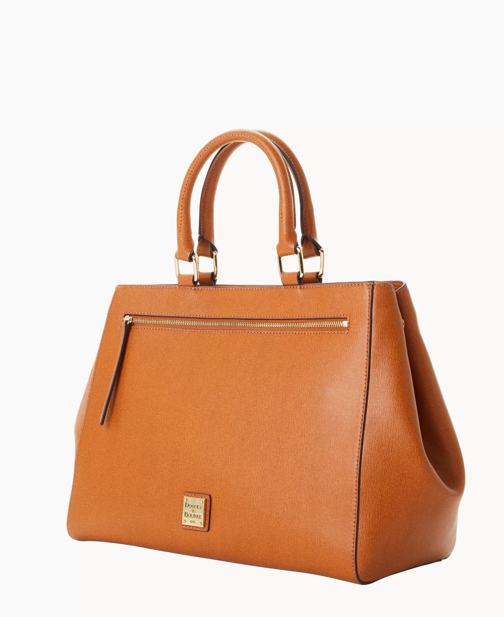 Shoulder Bags | Satchels>Dooney & Bourke Saffiano Zip Satchel Natural