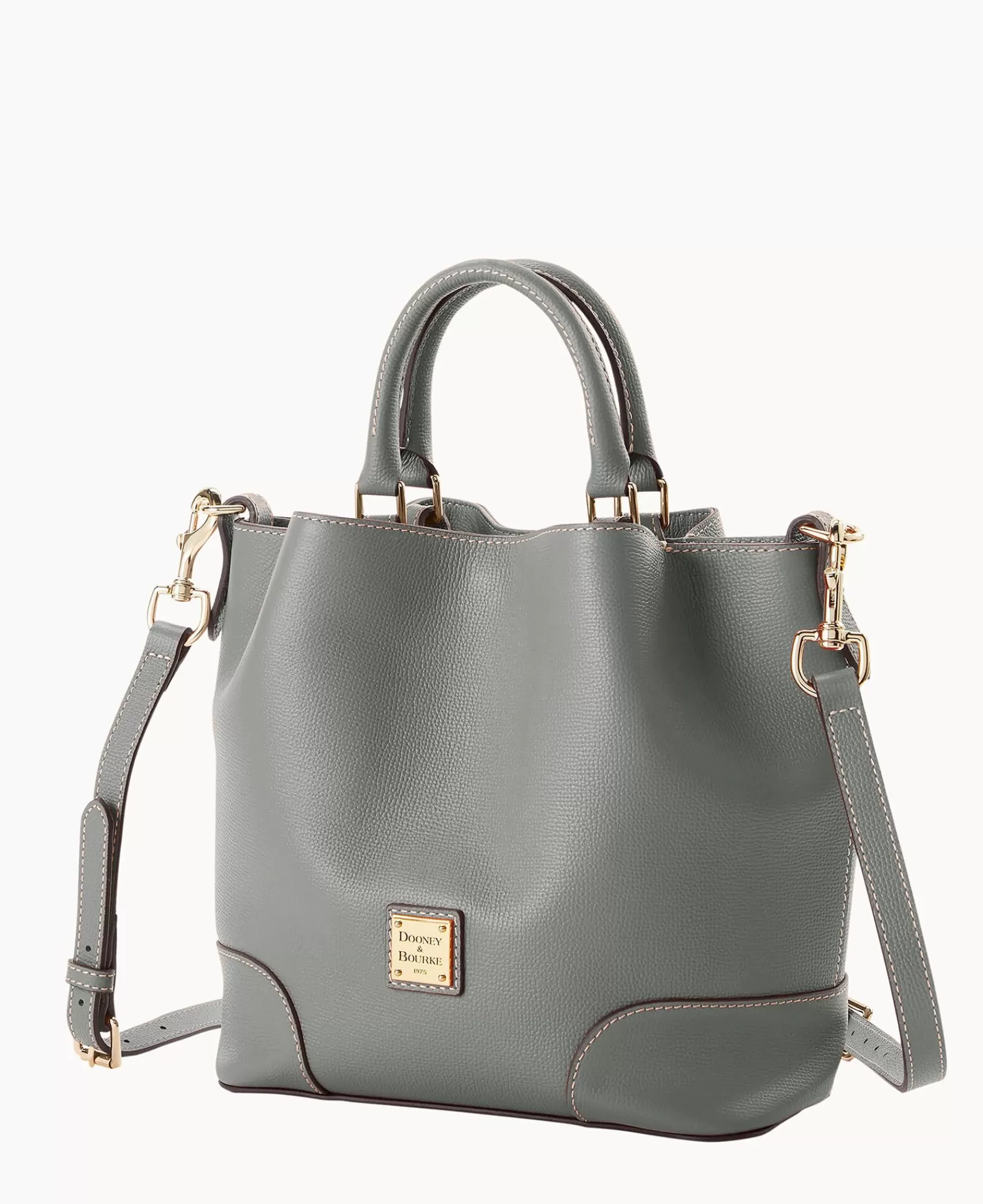 Satchels>Dooney & Bourke Sorrento Small Barlow Stone