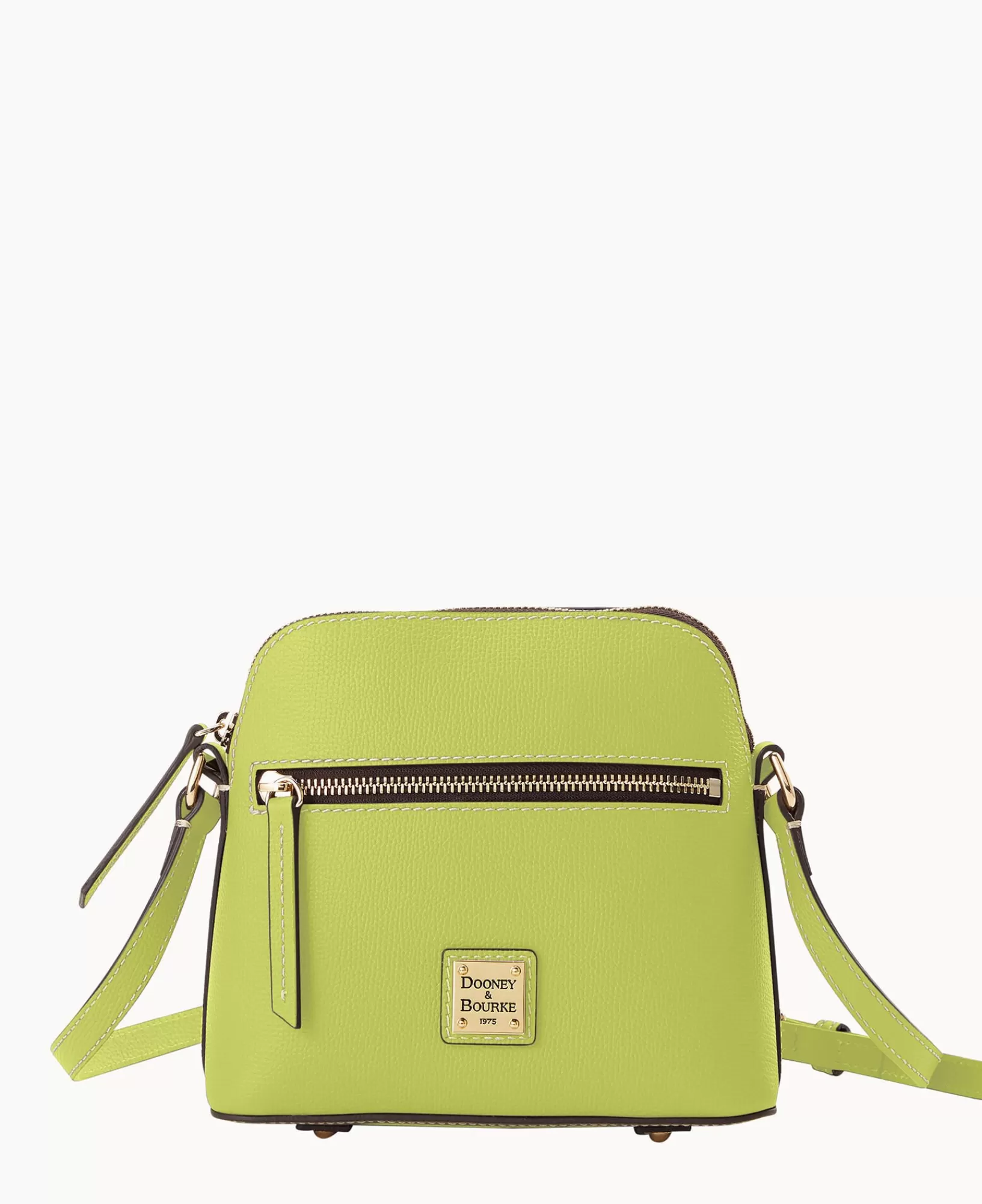 Shoulder Bags | Crossbodies>Dooney & Bourke Sorrento Zip Domed Crossbody NeonYellow