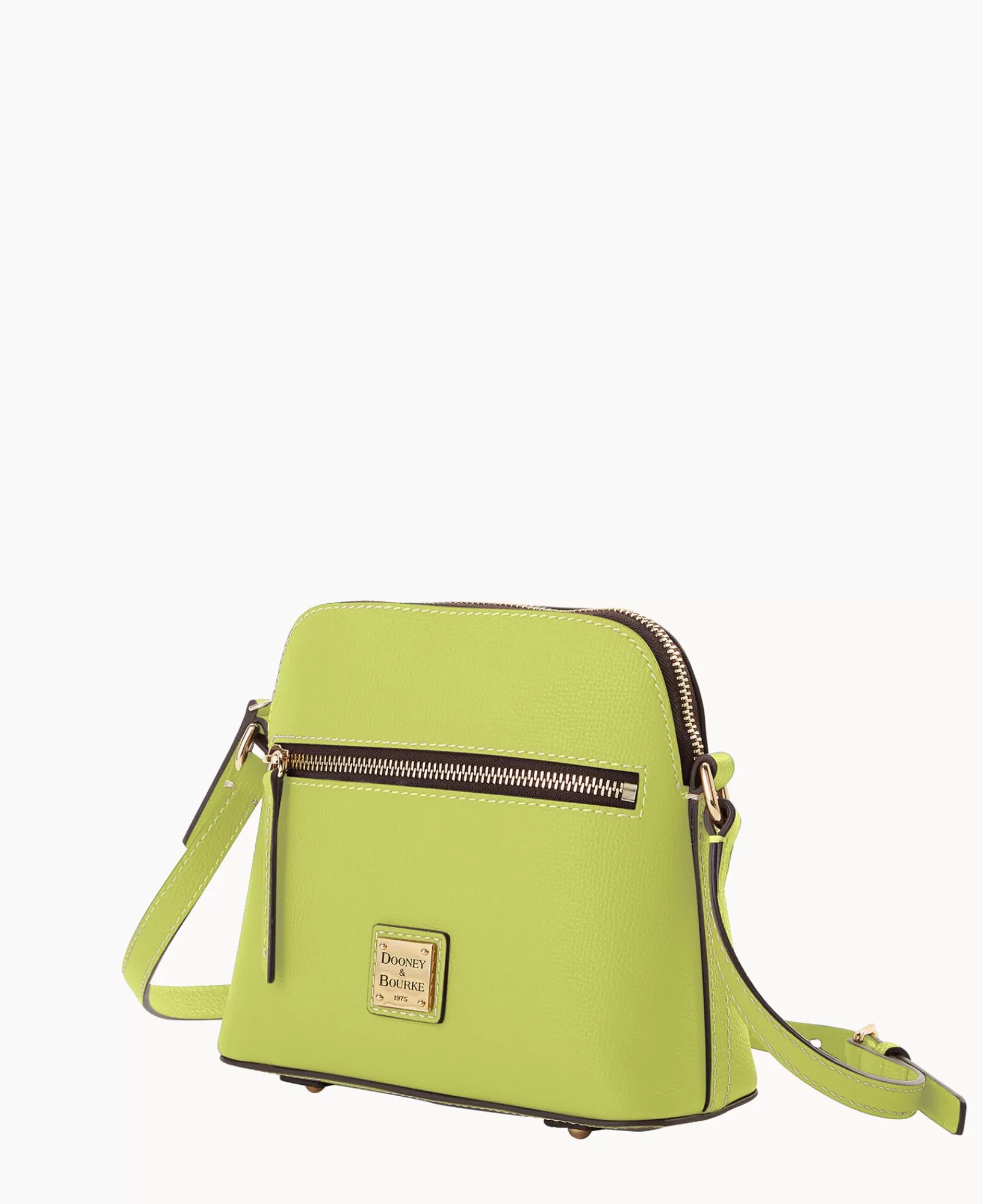 Shoulder Bags | Crossbodies>Dooney & Bourke Sorrento Zip Domed Crossbody NeonYellow