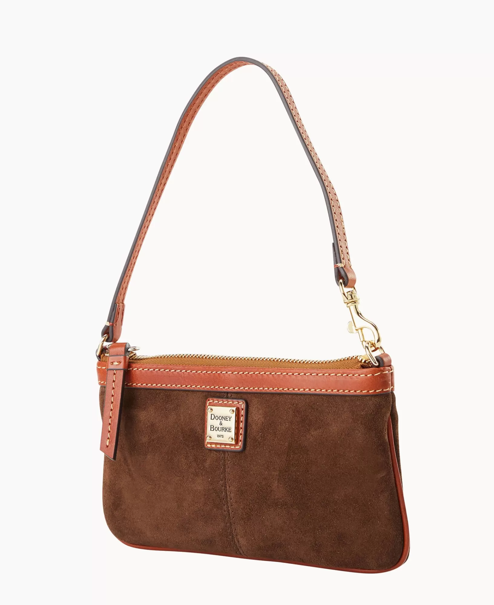 Wristlets | Wallets>Dooney & Bourke Suede Large Slim Wristlet BrownTmoro