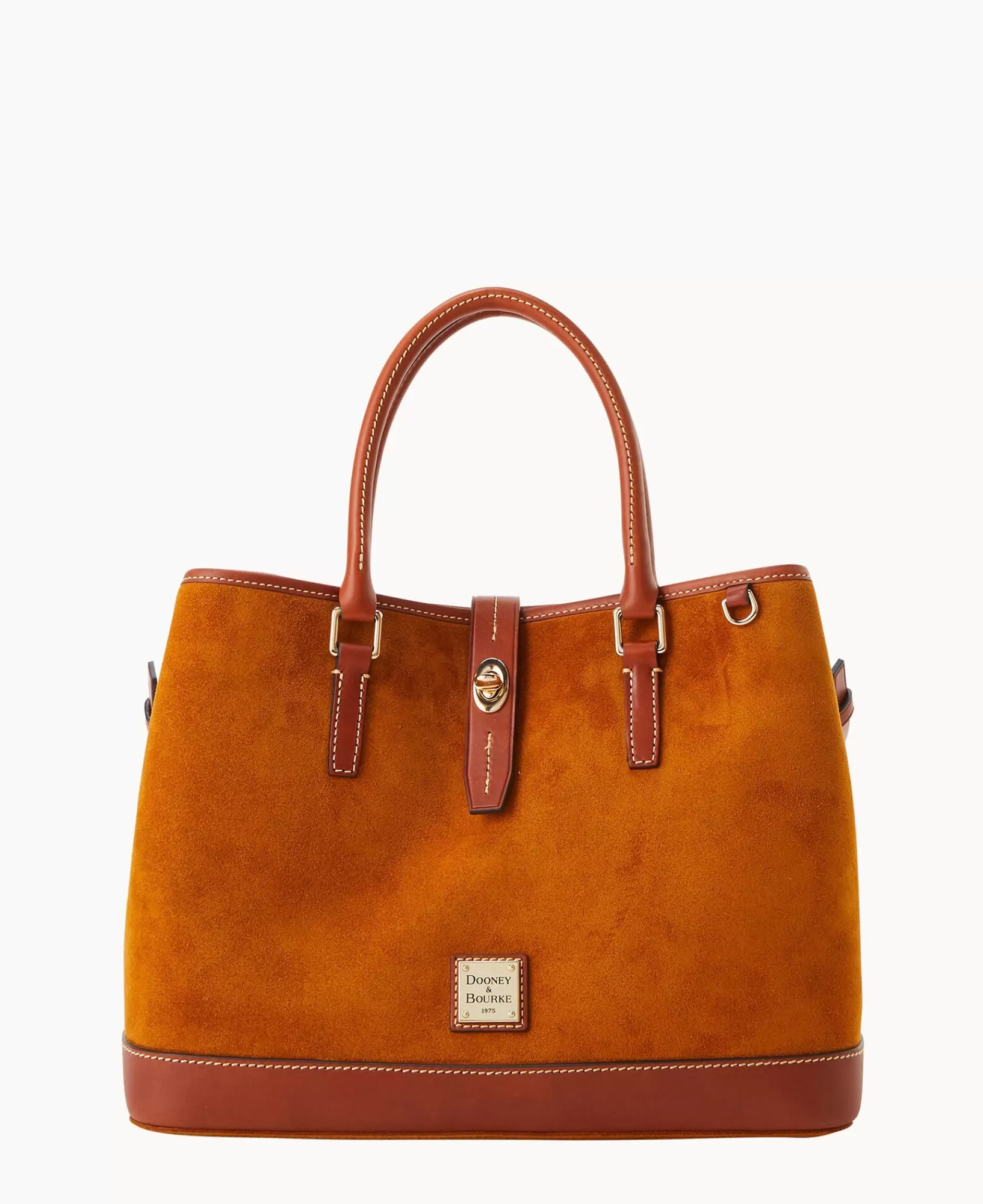 Satchels>Dooney & Bourke Suede Perry Satchel Honey