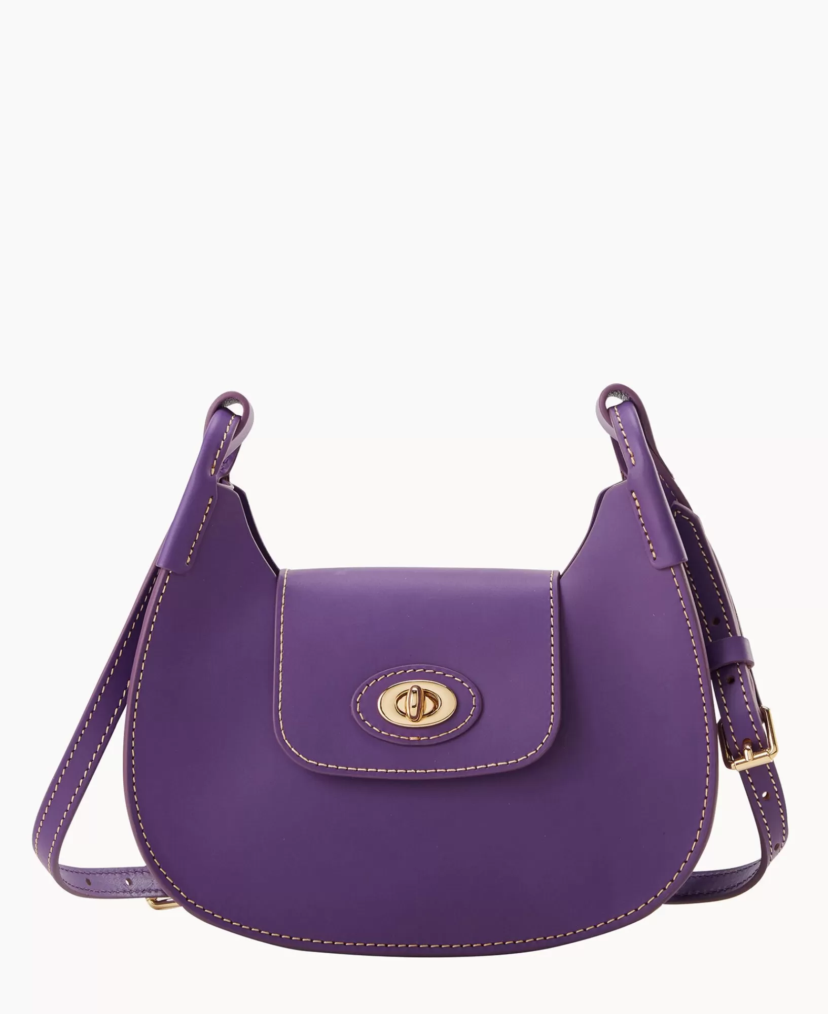 Shoulder Bags | Crossbodies>Dooney & Bourke Sweety Leather Crossbody Hobo Amethyst