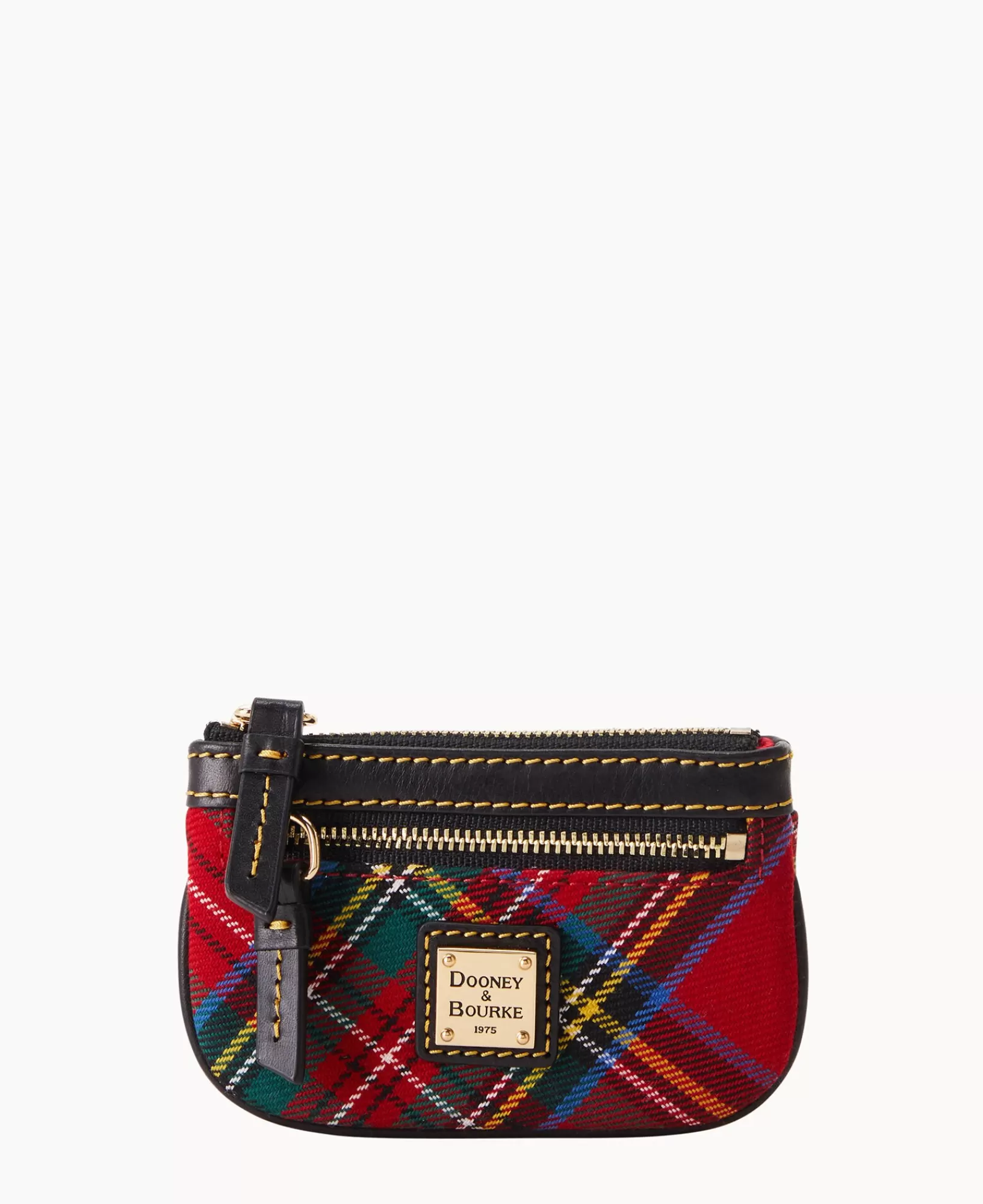 Wallets>Dooney & Bourke Tartan Small Coin Case Red