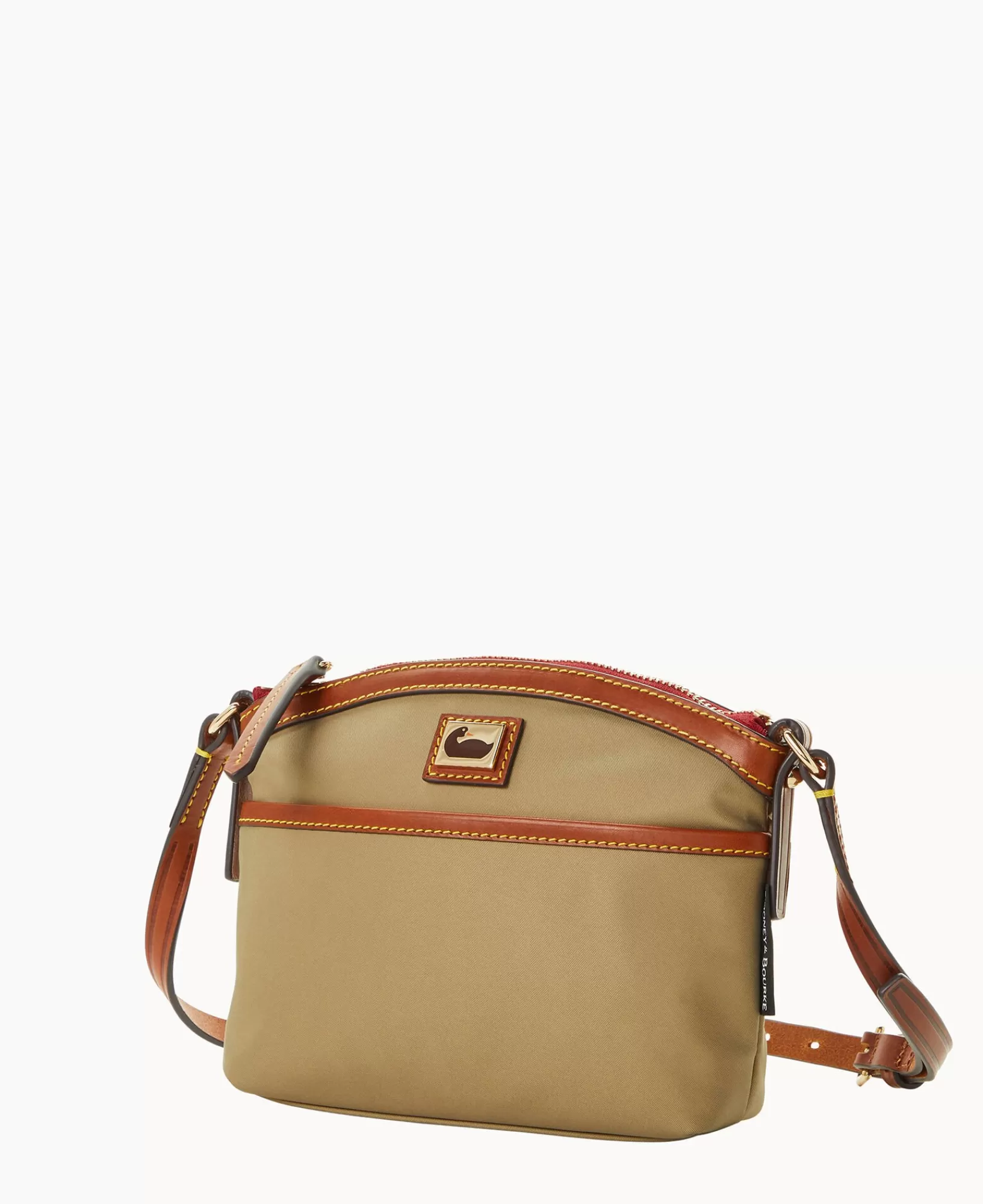 Shoulder Bags | Crossbodies>Dooney & Bourke Wayfarer Domed Crossbody Taupe